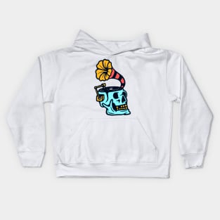 Skull Gramophone Kids Hoodie